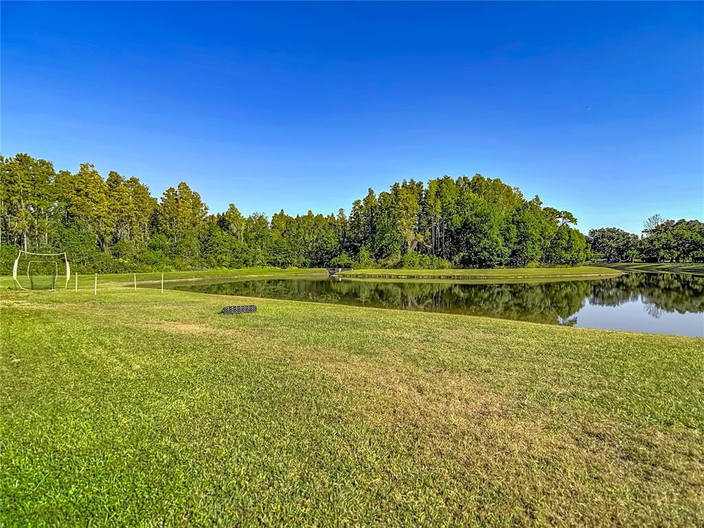 4805 Tea Rose Court Lutz, FL 33558 - Photo 51 of 59 a view of a lake with a big yard