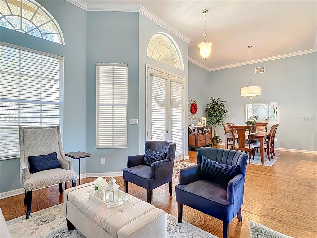 4805 Tea Rose Court Lutz, FL 33558 - Photo 8 of 59 a living room with furniture and a large window
