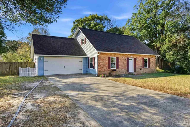 a house view with a outdoor space