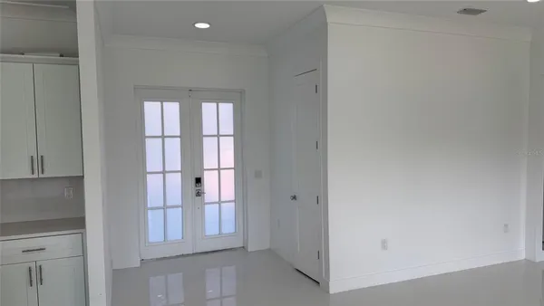 a view of empty room