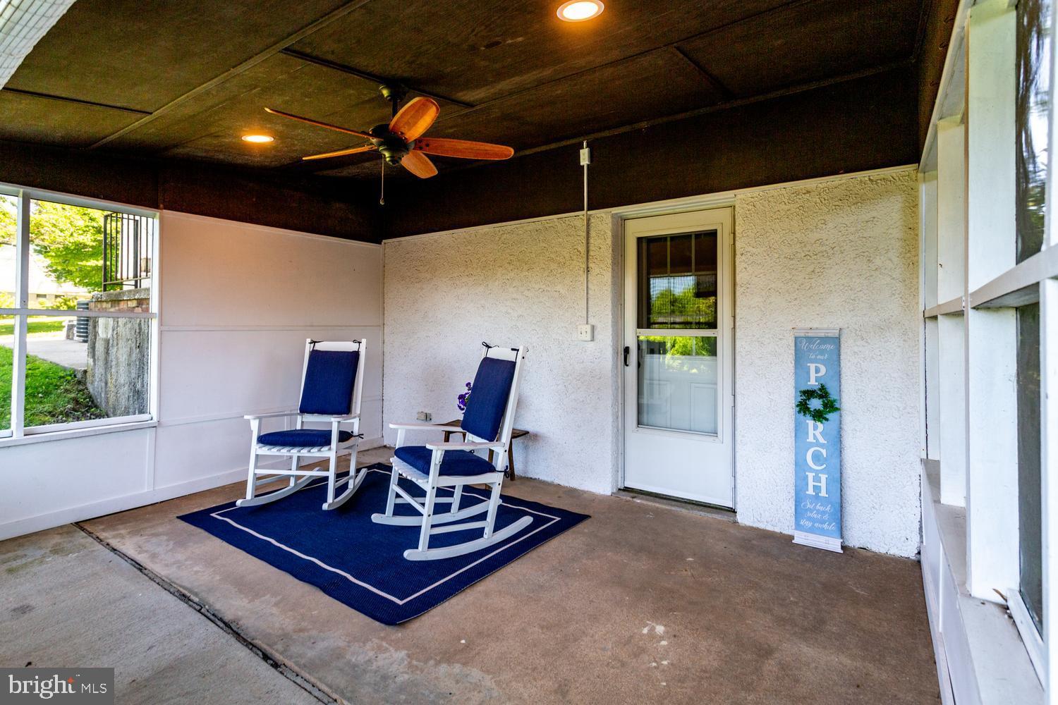 5900 Hanna Road Sykesville, MD 21784 - Photo 64 of 72 Screen Porch, ceiling fan