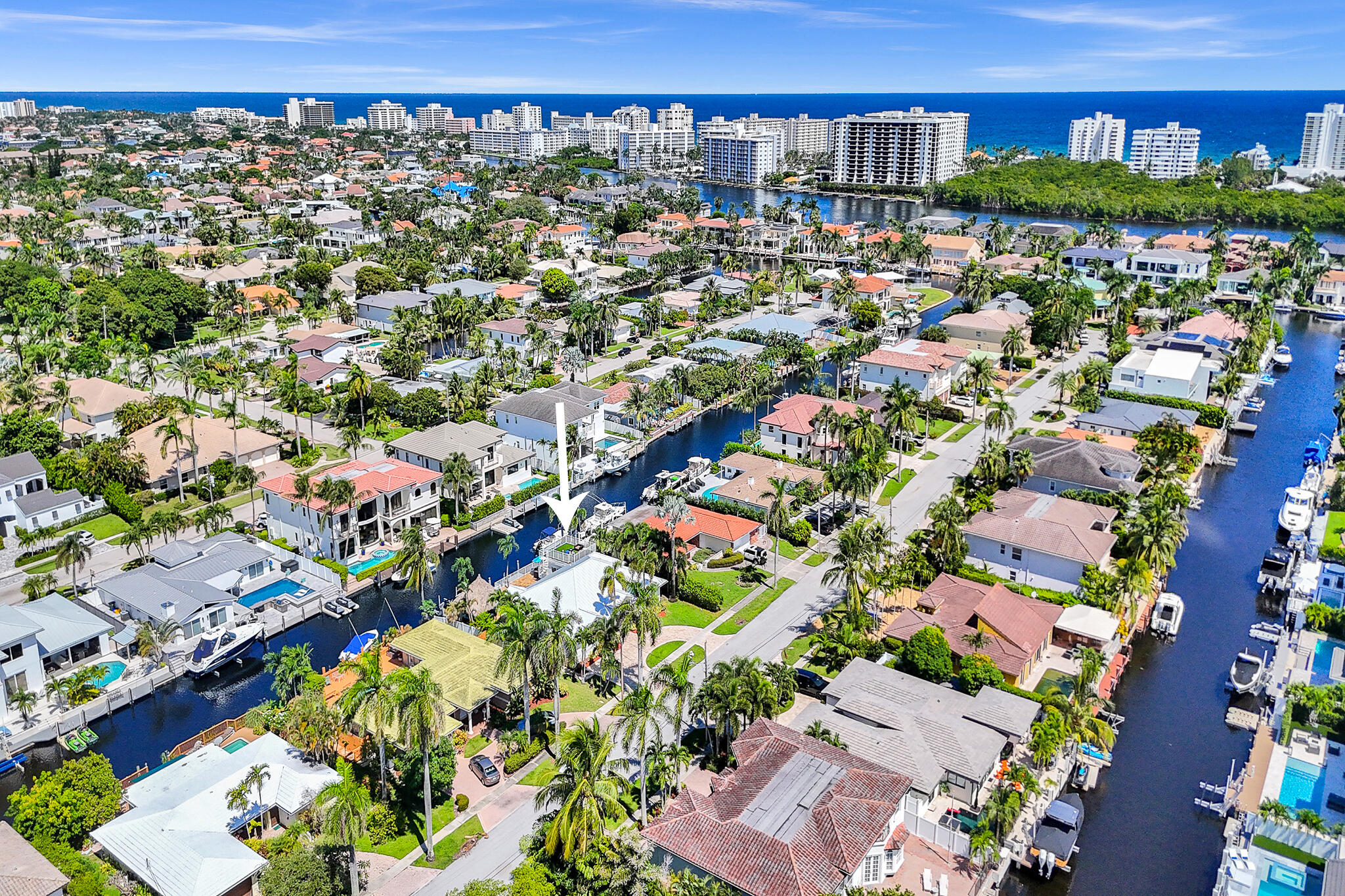 785 Northeast 71st Street Boca Raton, FL 33487 - Photo 55 of 62 an aerial view of a building with a yard