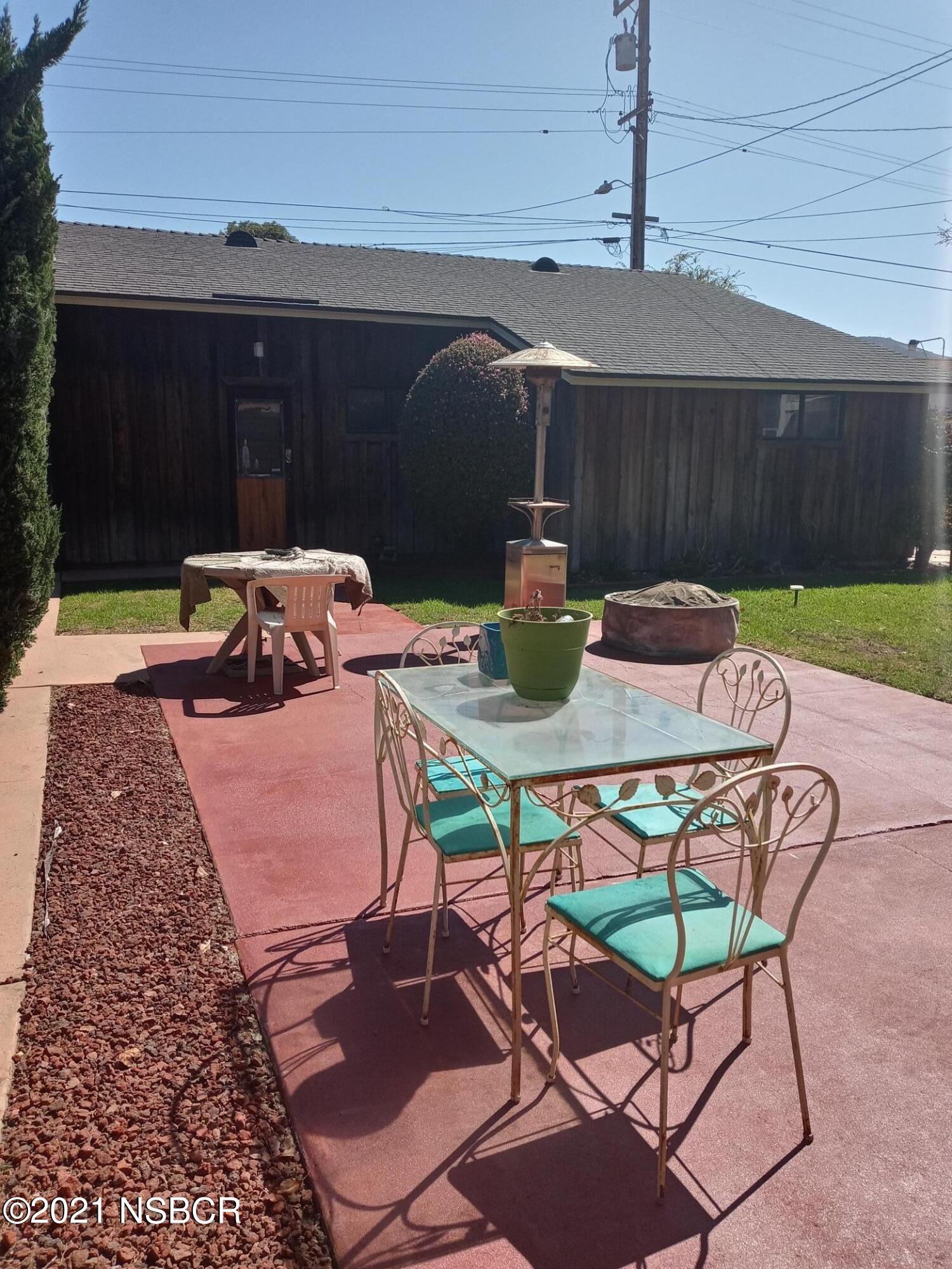 222 South O Street Lompoc, CA 93436 - Photo 17 of 18 Back Patio and Garage