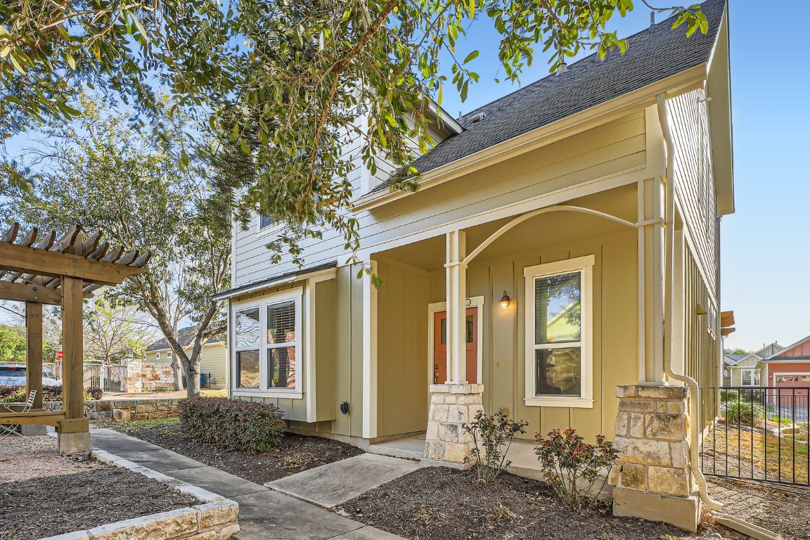 a front view of a house