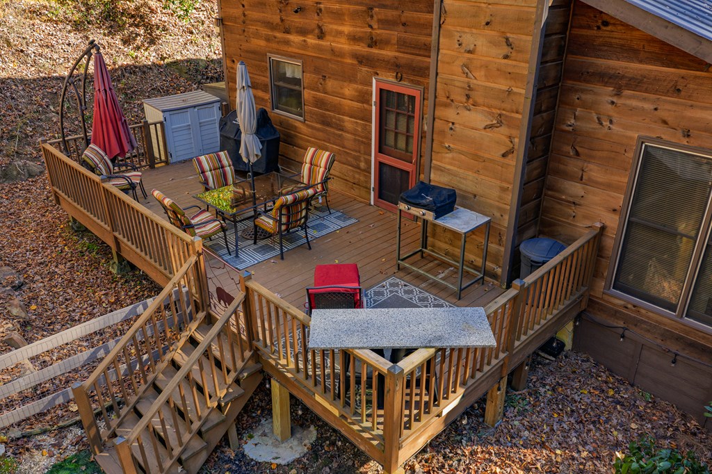 659 Kells Ridge Drive Ellijay, GA 30540 - Photo 5 of 41 a view of deck with patio
