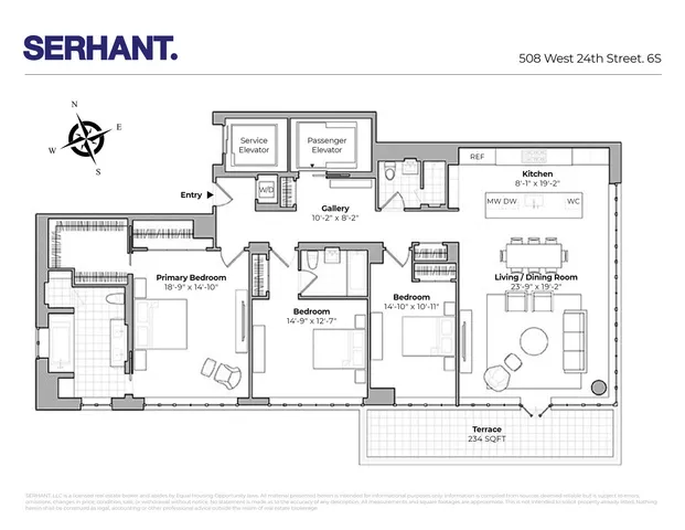 $26,000 | 508 West 24th Street, Unit 6S | Chelsea