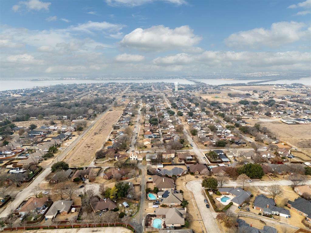 2113 Garner Court Rowlett, TX 75088 - Photo 34 of 40 an aerial view of house with yard