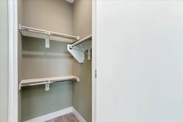 a close view of closet