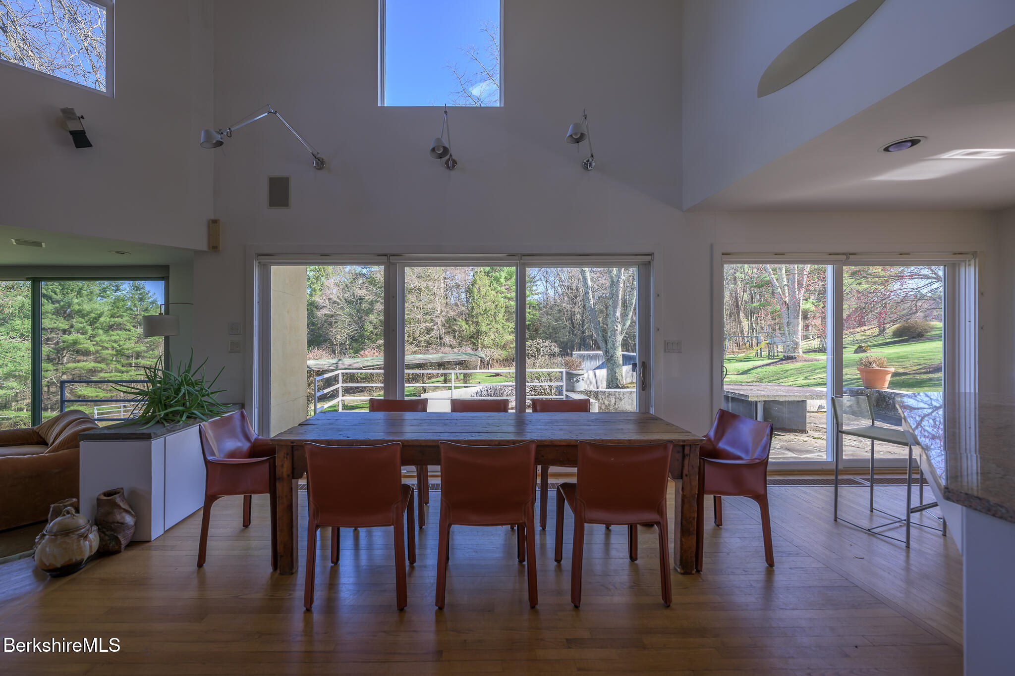 415 Brewer Branch Road New Marlborough, MA 01259 - Photo 18 of 65 a view of a dining room with furniture window and wooden floor