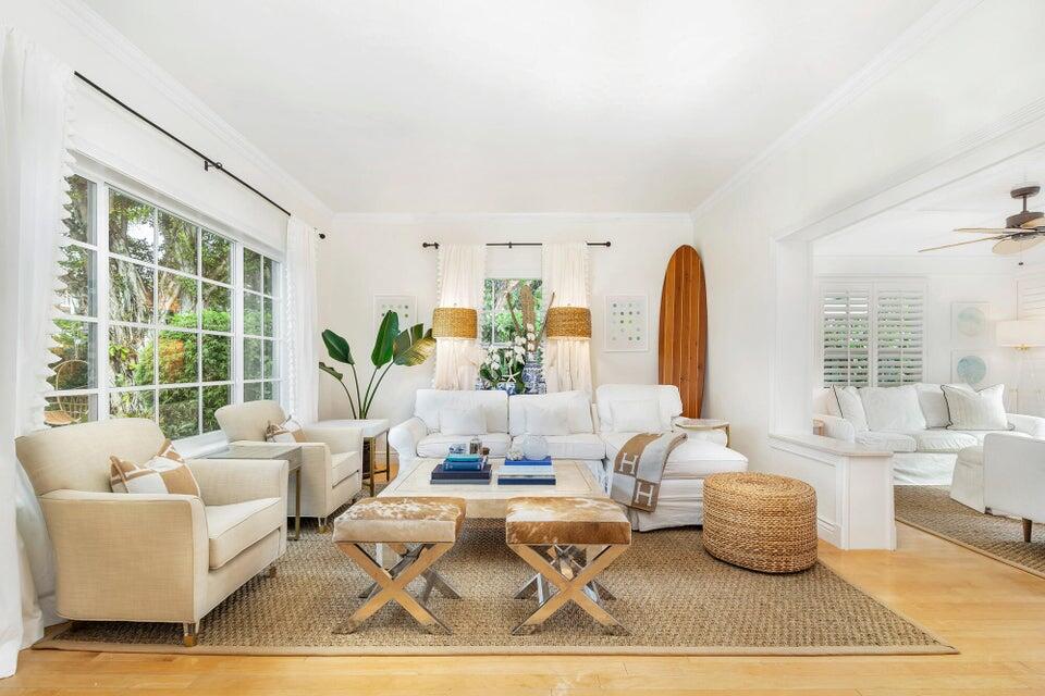 156 Peruvian Avenue Palm Beach, FL 33480 - Photo 4 of 20 a living room with furniture or couch and a large window