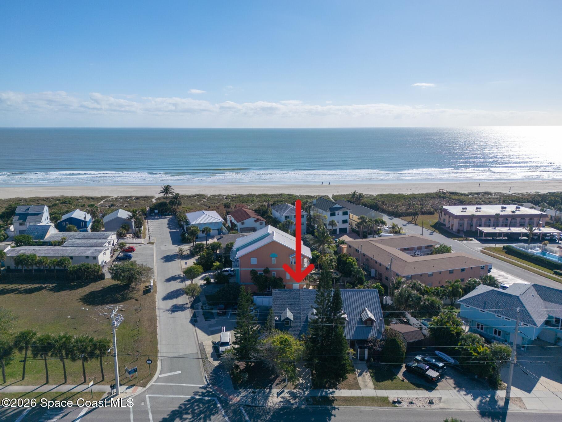 a view of city and ocean