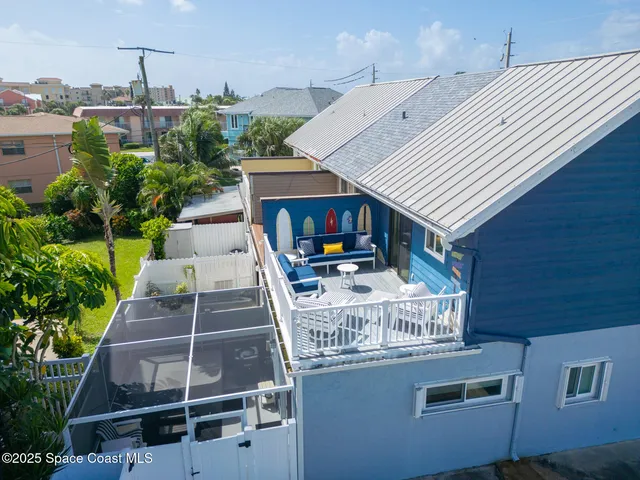 a view of an outdoor space with and ocean view