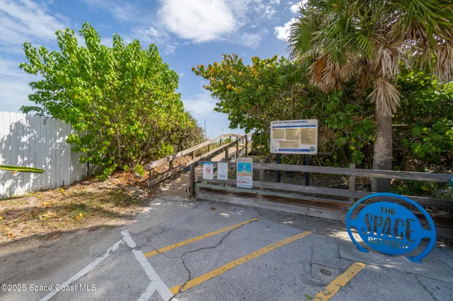 a view of yard with ocean view