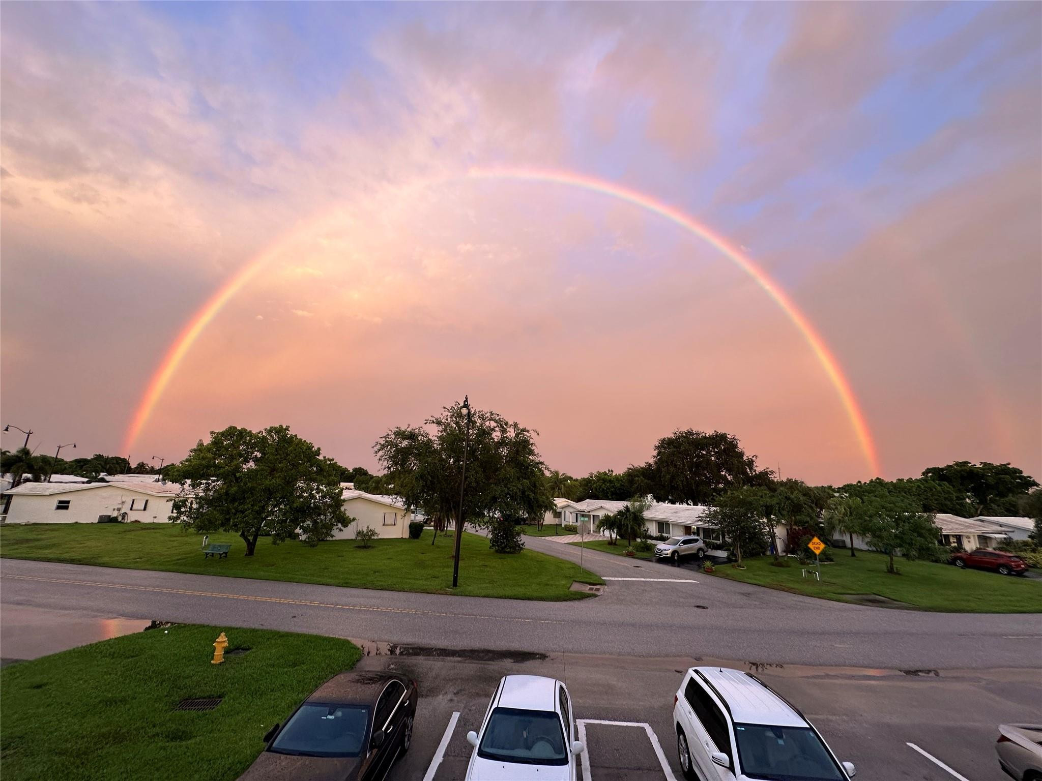 2701 East Golf Boulevard, Unit 2017 Pompano Beach, FL 33064 - Photo 22 of 33 Rainbow from Front walkway