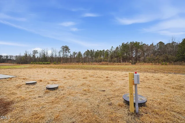 a view of a lake with a city view