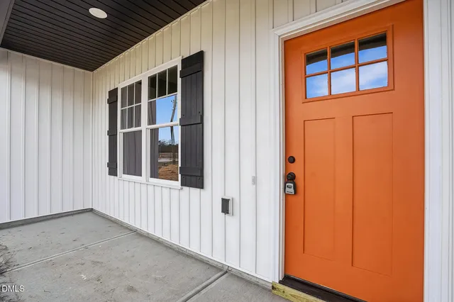 a view of an entryway door