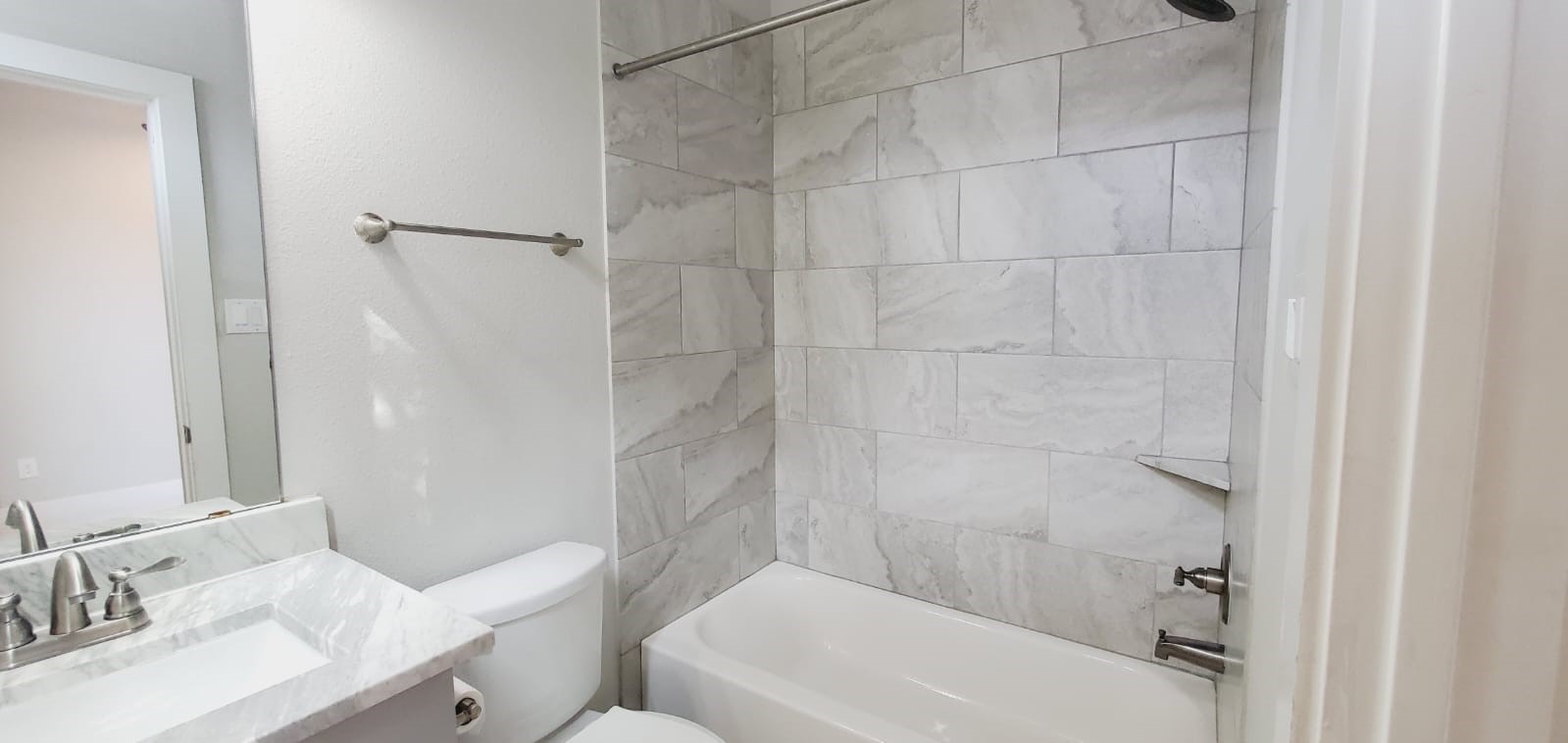 2422 Maufferd Street Houston, TX 77009 - Photo 28 of 35 a bathroom with a sink toilet and shower
