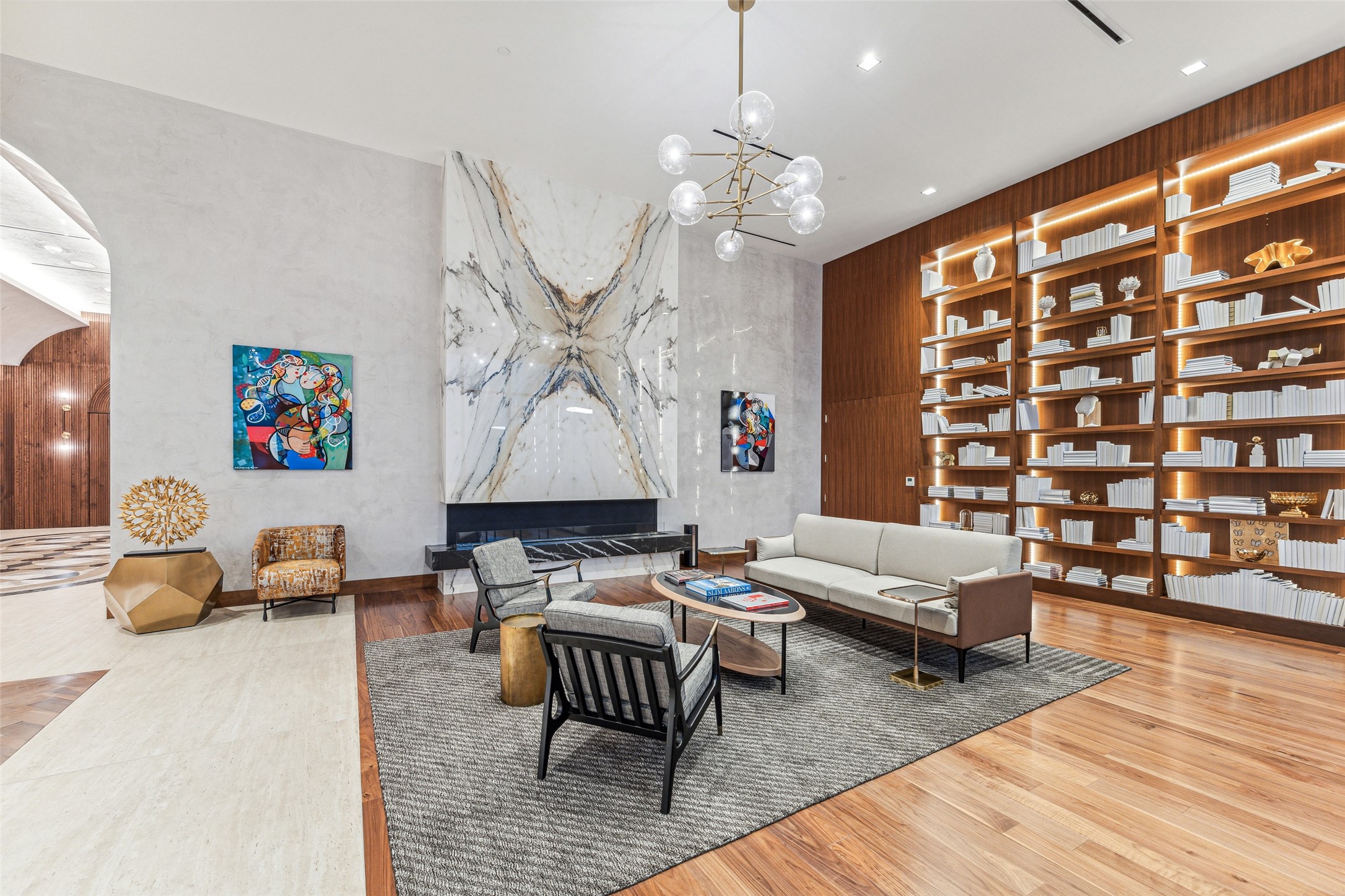 1711 Allen Parkway, Unit 2301 Houston, TX 77019 - Photo 43 of 45 Residents of The Allen also enjoy access to The Thompson Hotel. This photo showcases the hotel’s stunning lobby.