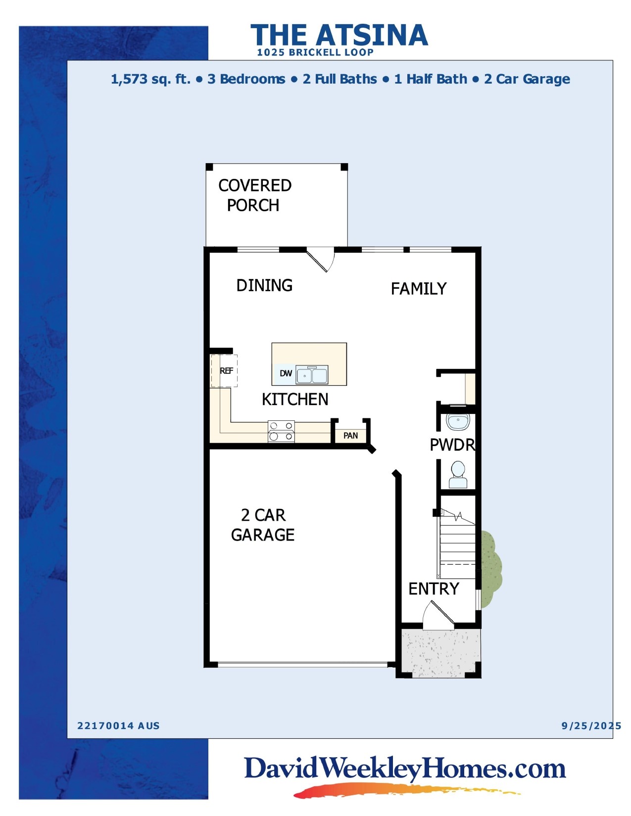 1025 Brickell Loop Austin, TX 78744 - Photo 13 of 14 Floor Plan - 1st Floor