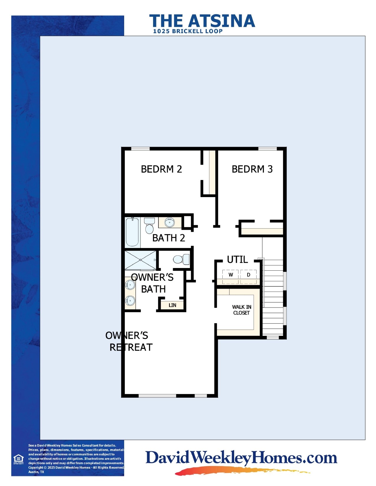 1025 Brickell Loop Austin, TX 78744 - Photo 14 of 14 Floor Plan - 2nd Floor