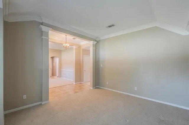 a view of an empty room