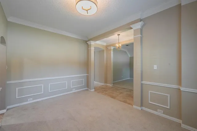 a view of an empty room