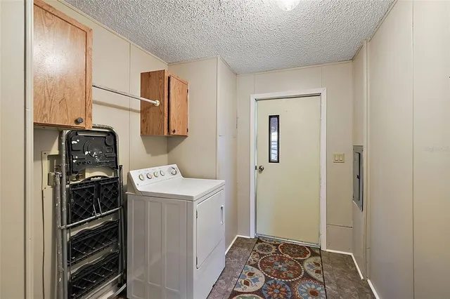 a room with storage and utility