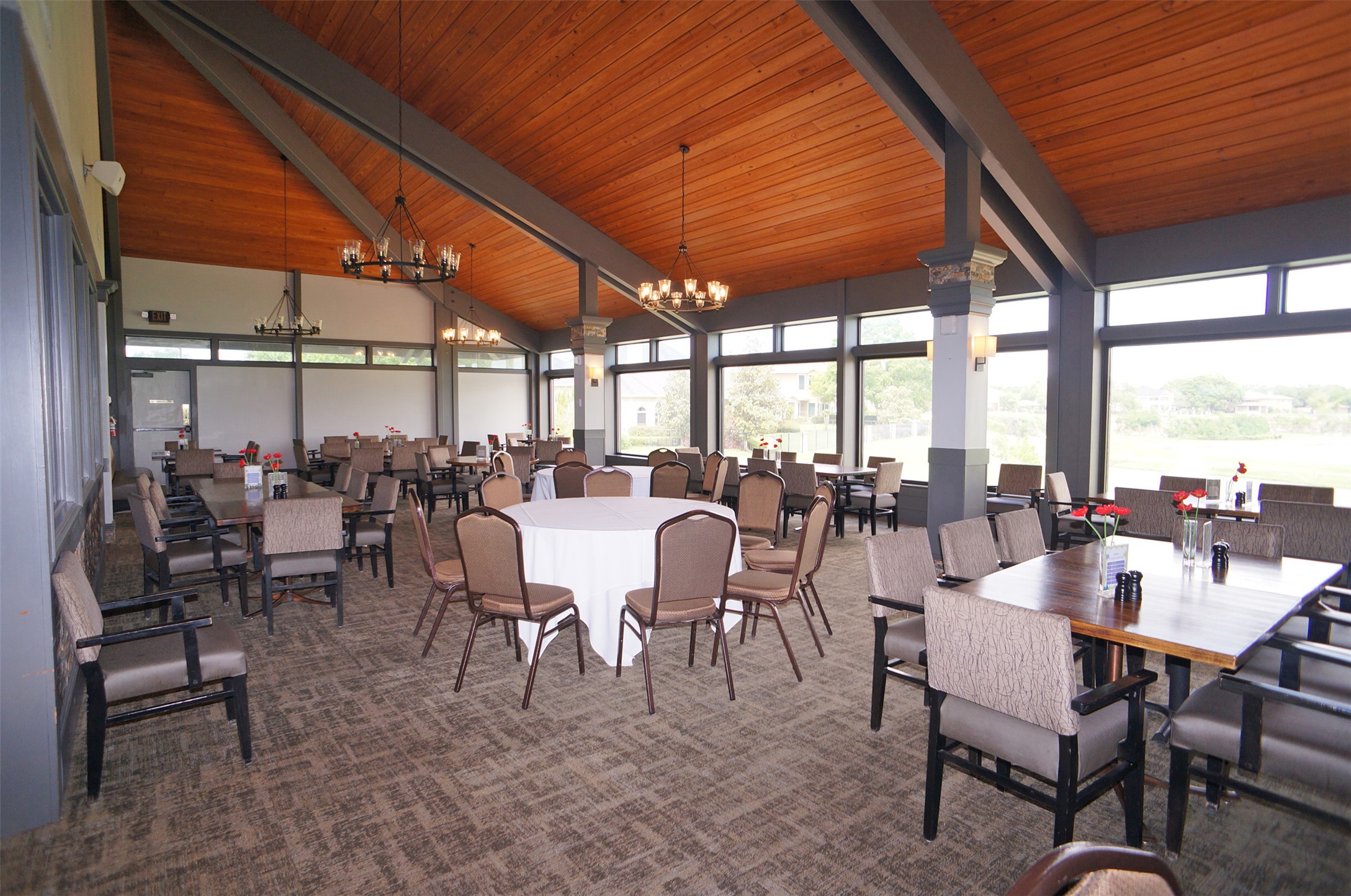 30013 Edgewood Drive Georgetown, TX 78628 - Photo 34 of 39 The Club at Berry Creek's Restaurant. Featuring windows that provide expansive views of the Golf Course