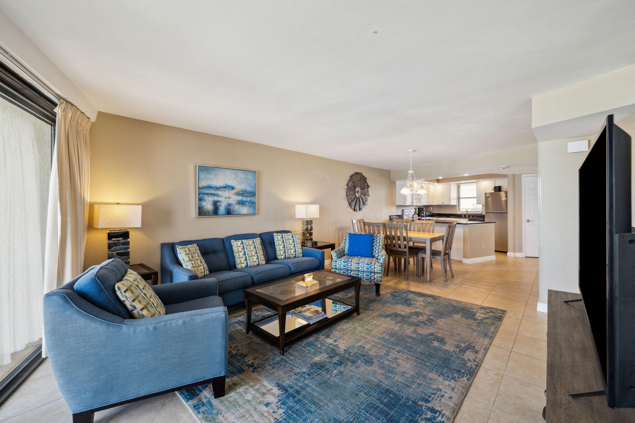 4072 Beachside 1, Unit 4072 Miramar Beach, FL 32550 - Photo 8 of 75 a living room with furniture and a flat screen tv