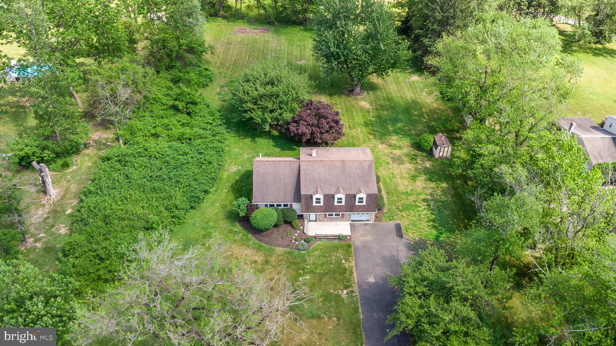 511 Upper Stump Road Chalfont, PA 18914 - Photo 2 of 37 Aerial view of the home and yard