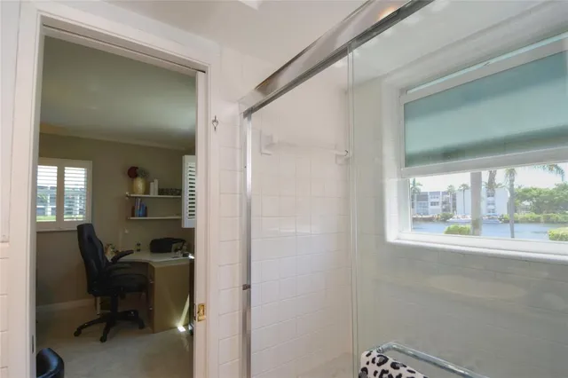 a view of a workspace with a window