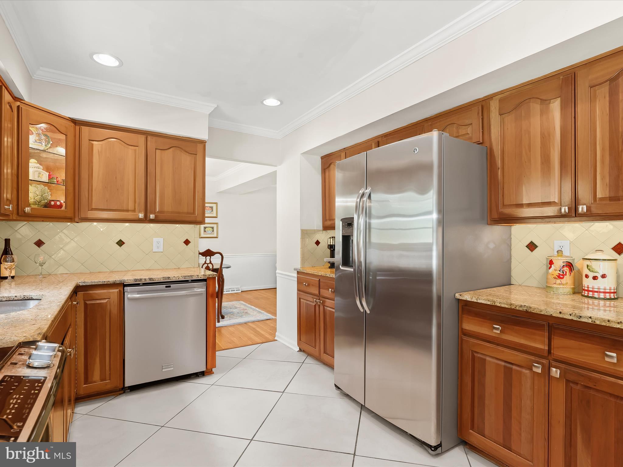 2123 Round Hill Road Fallston, MD 21047 - Photo 15 of 46 a kitchen with stainless steel appliances granite countertop a refrigerator sink and cabinets