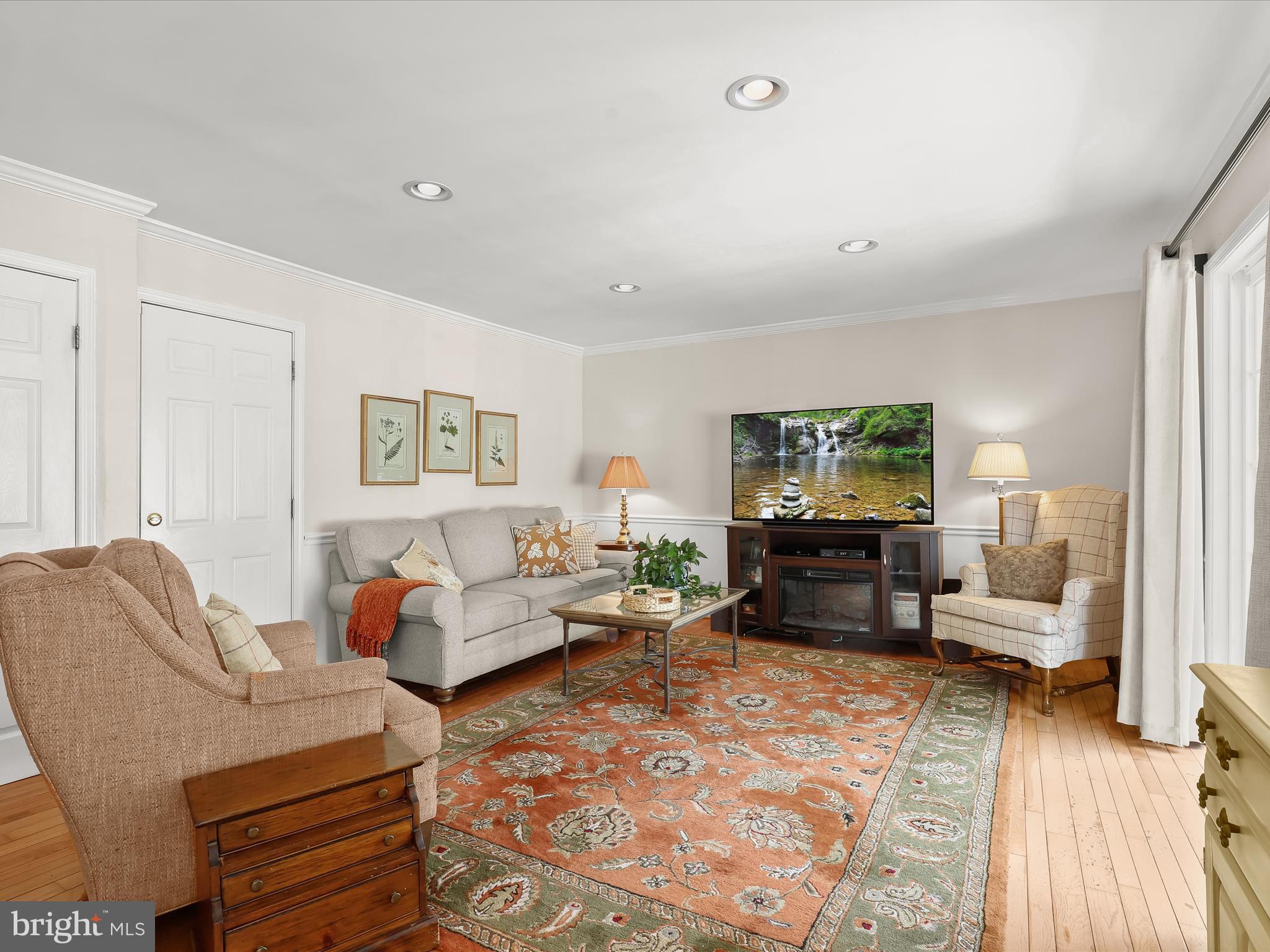 2123 Round Hill Road Fallston, MD 21047 - Photo 22 of 46 a living room with furniture and a flat screen tv