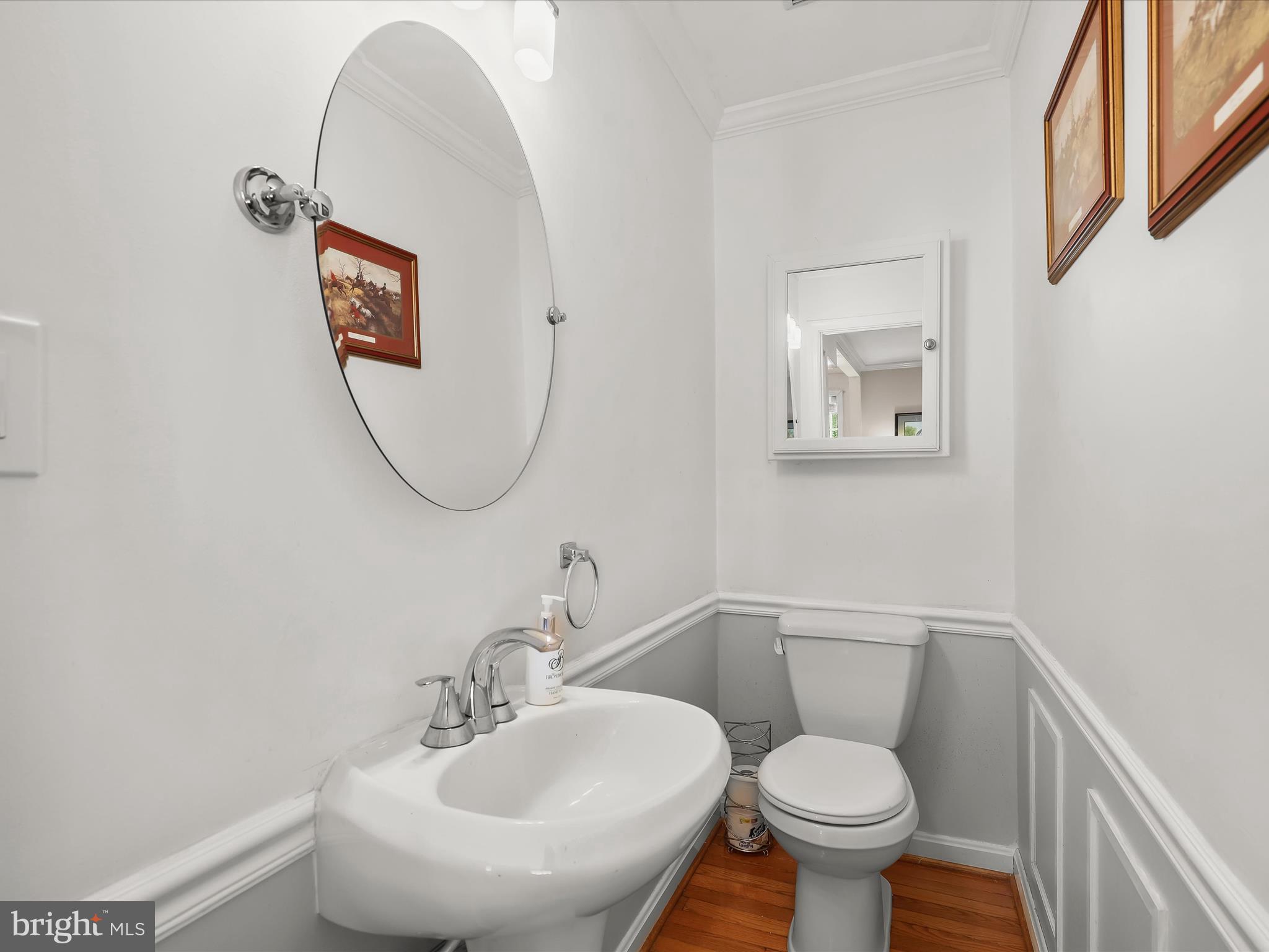 2123 Round Hill Road Fallston, MD 21047 - Photo 24 of 46 a bathroom with a toilet sink and mirror