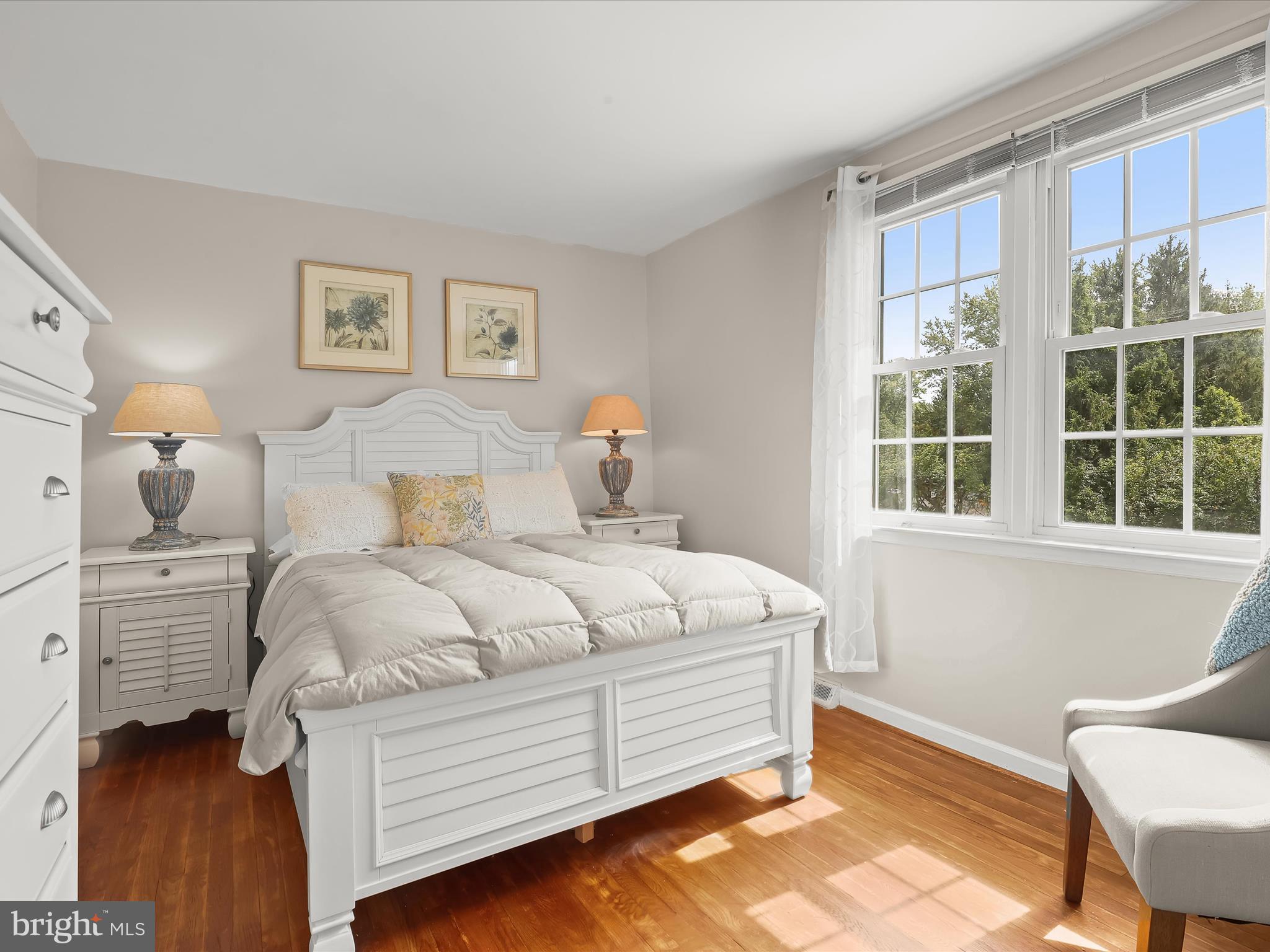 2123 Round Hill Road Fallston, MD 21047 - Photo 29 of 46 a bedroom with a bed and wooden floor