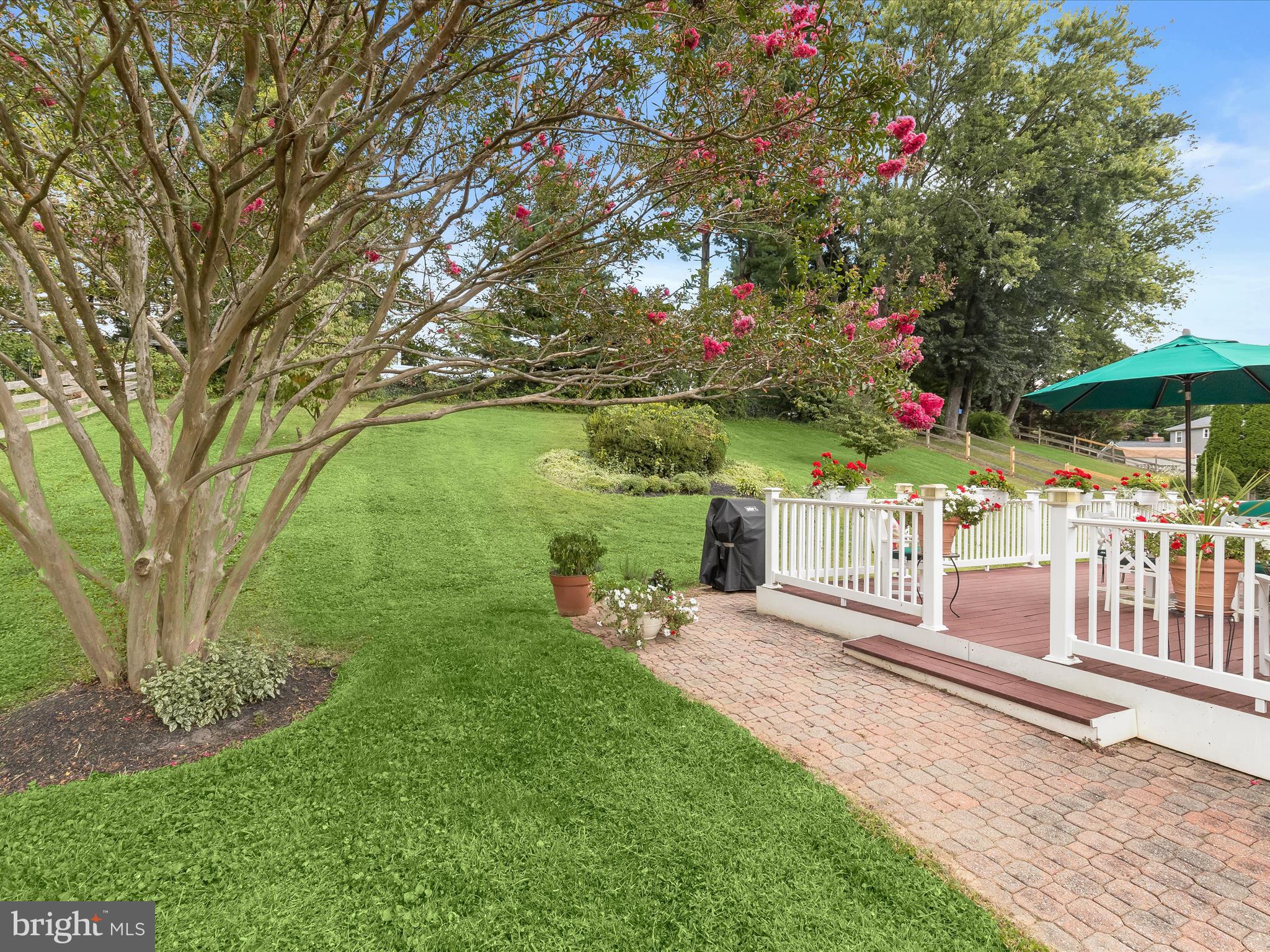 2123 Round Hill Road Fallston, MD 21047 - Photo 38 of 46 a garden view with sitting space and trees
