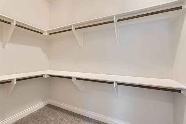 a close view of closet