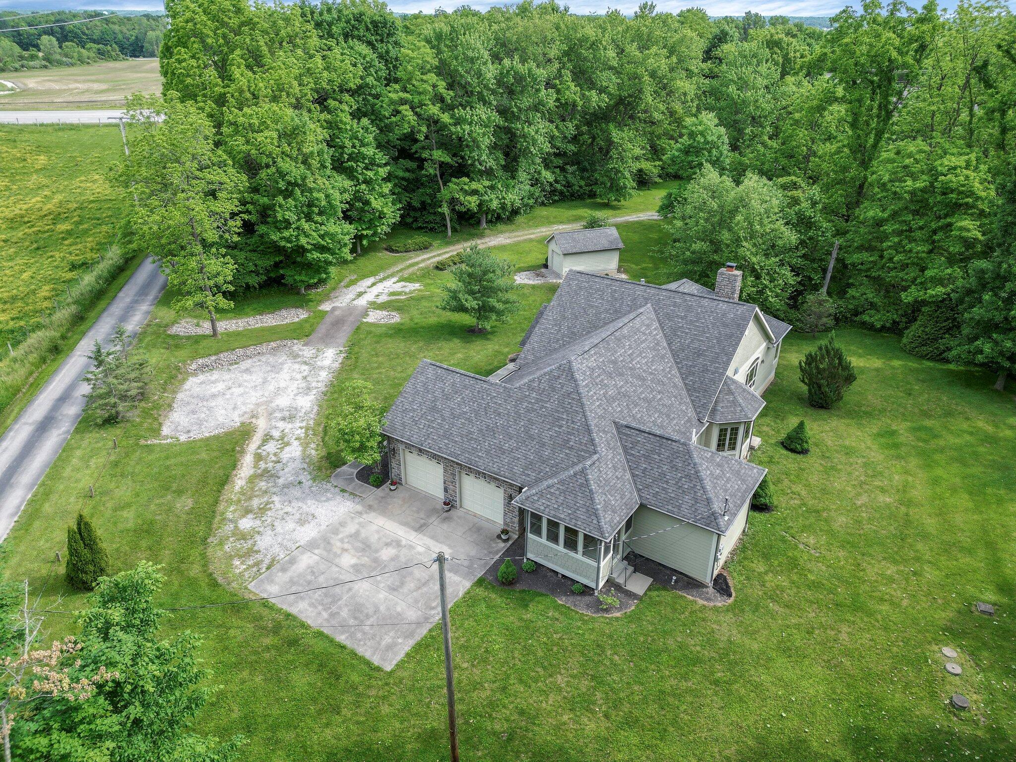 8853 National Road Southwest Etna, OH 43062 - Photo 2 of 43 AERIAL SIDE VIEW