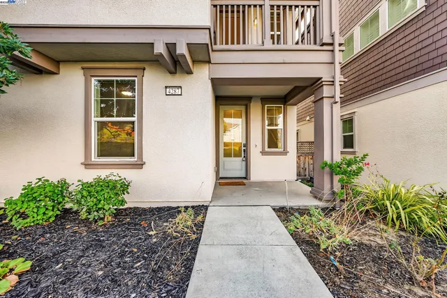 a front view of a house