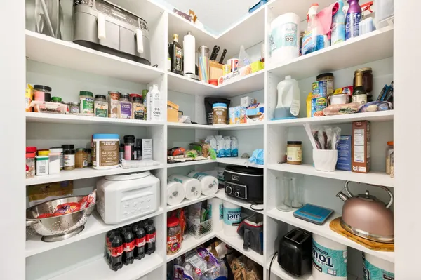 a room with storage and utility