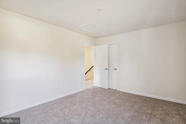 a view of an empty room