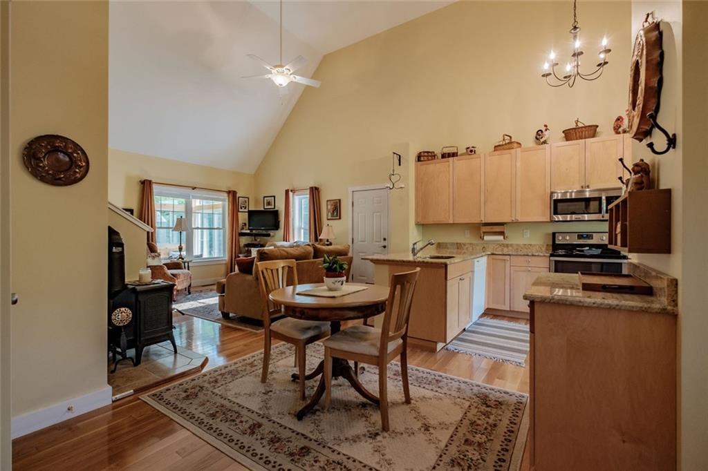 71 Hardscrabble Road Sweden, ME 04040 - Photo 14 of 35 Dining area looking into living area