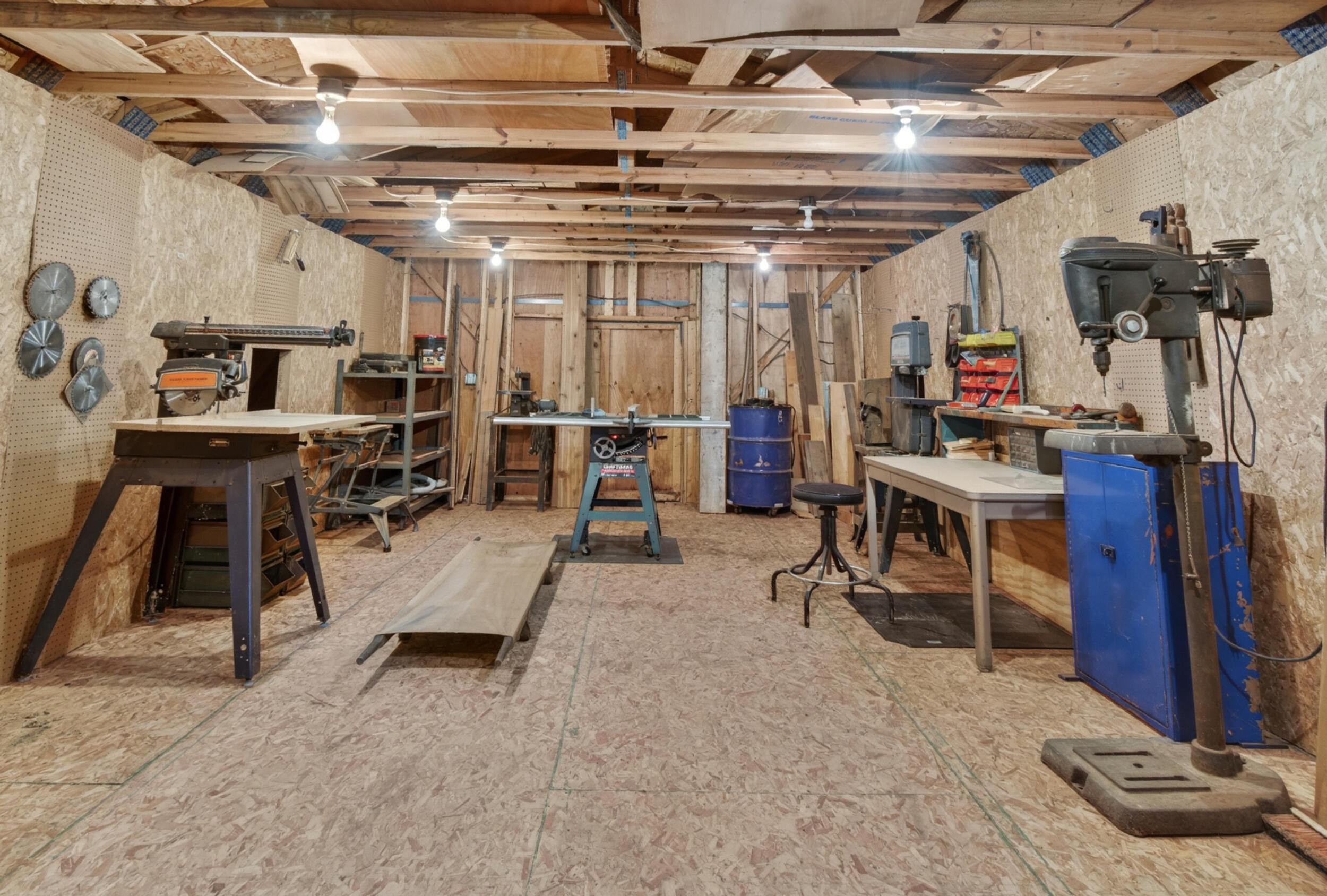 7789 Thorne Road Horton, MI 49246 - Photo 55 of 65 Second Story Woodshop / Work Area