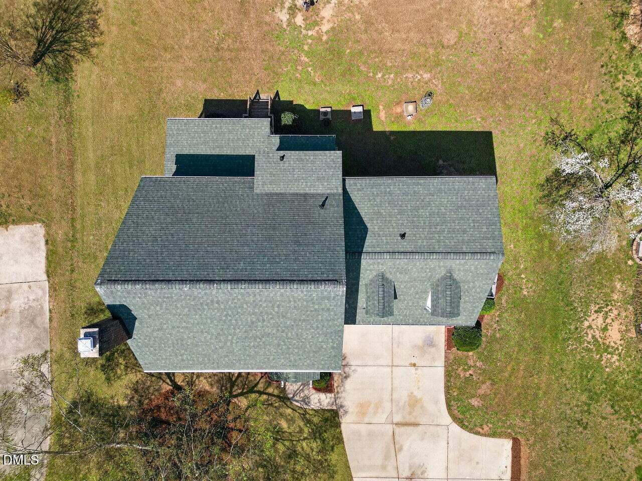 6104 Wolverhampton Drive Raleigh, NC 27603 - Photo 28 of 35 an aerial view of a house with a yard