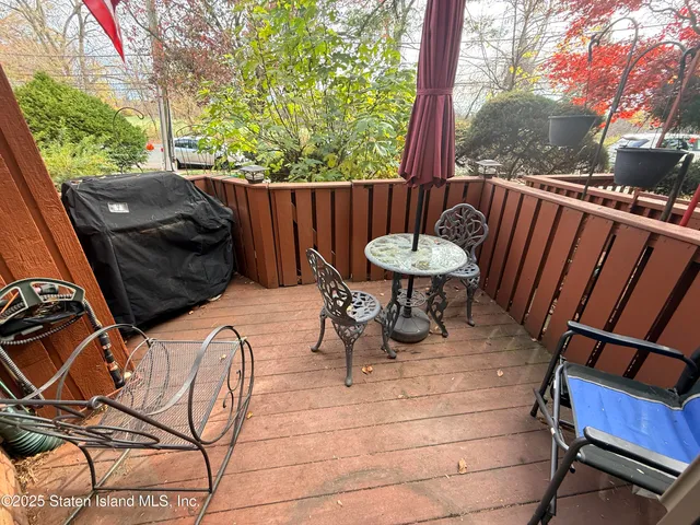 a view of outdoor space with seating