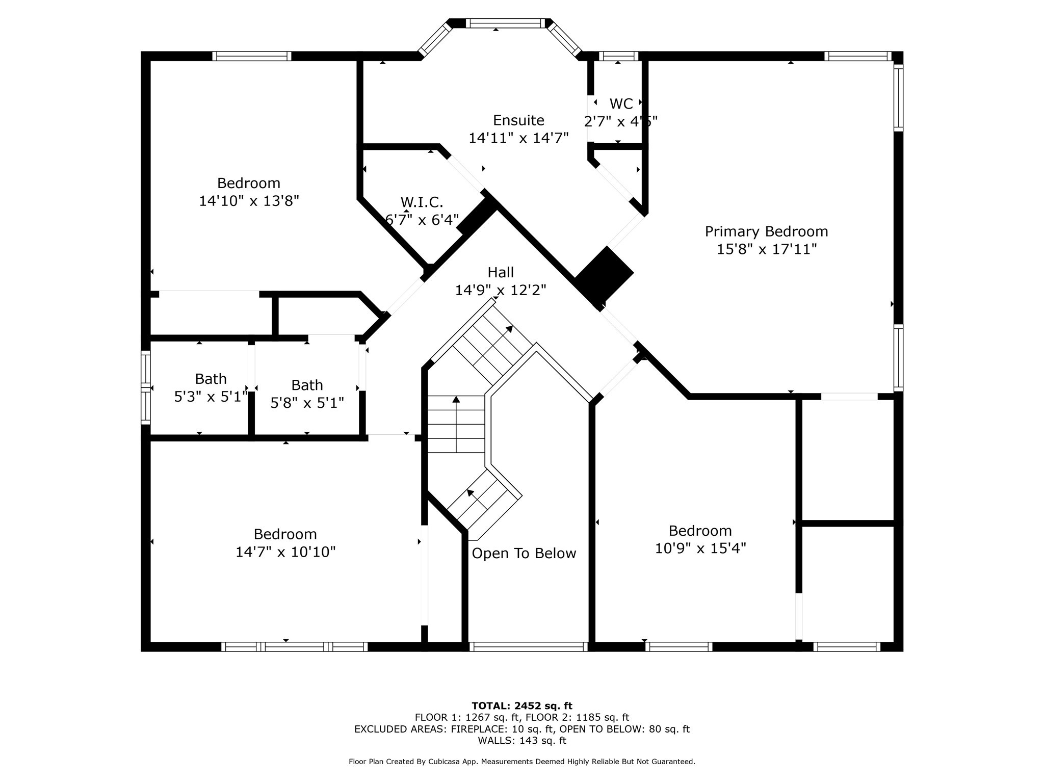 16114 Kintyre Point Road Houston, TX 77095 - Photo 38 of 39 2nd Floor Floorplan