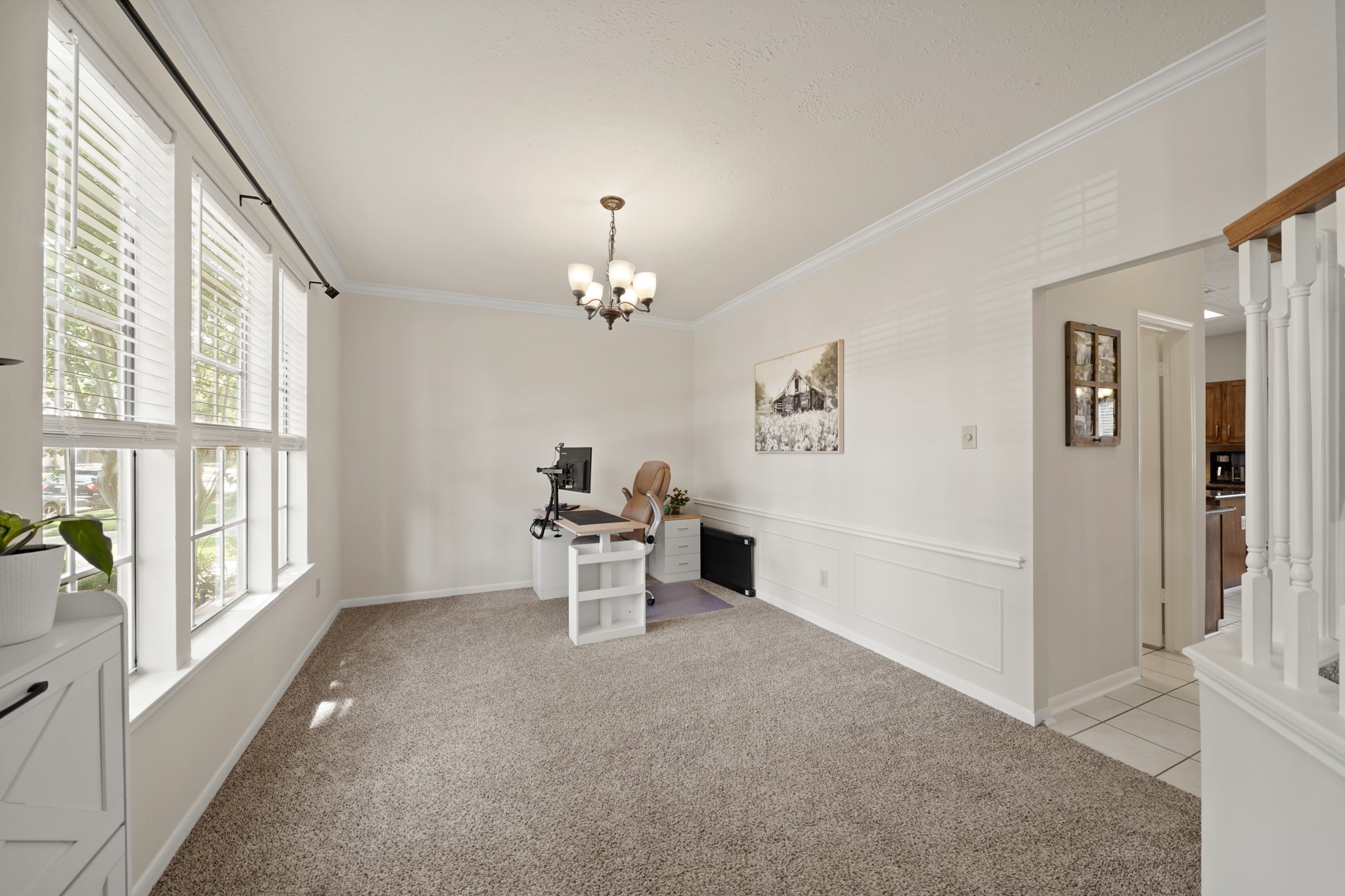 16114 Kintyre Point Road Houston, TX 77095 - Photo 9 of 39 The large Dining Room is currently being used as a study.