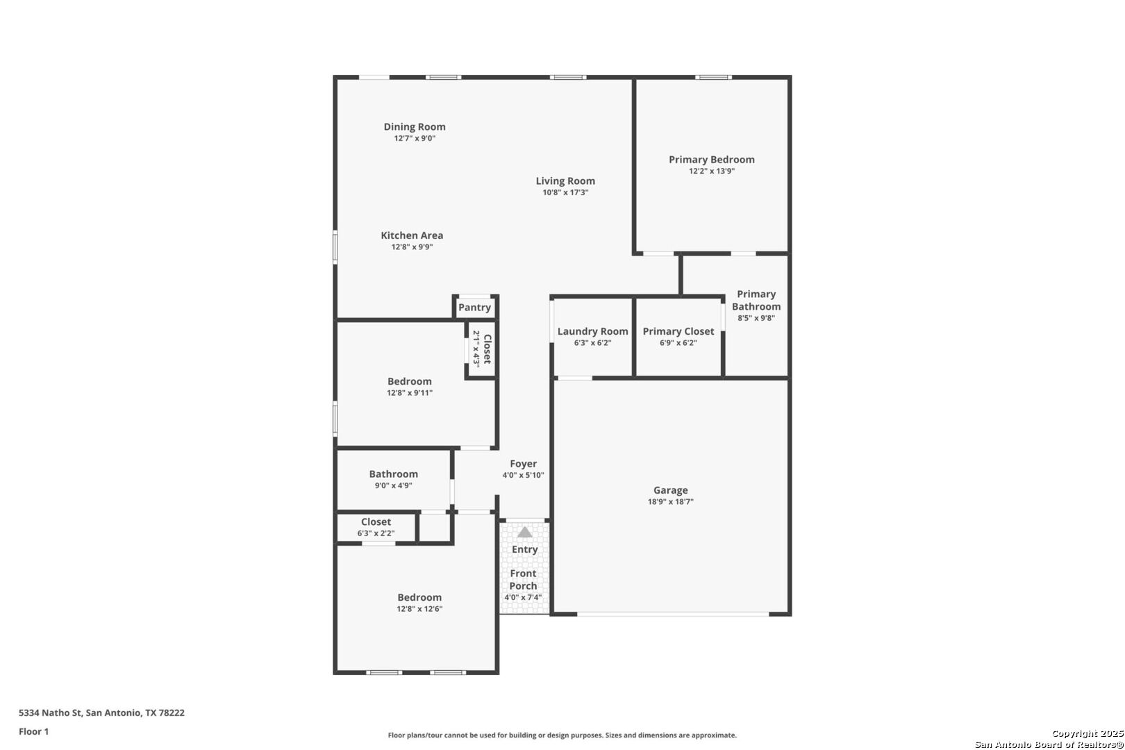 5334 Natho Street San Antonio, TX 78222 - Photo 21 of 21 a picture of a floor plan