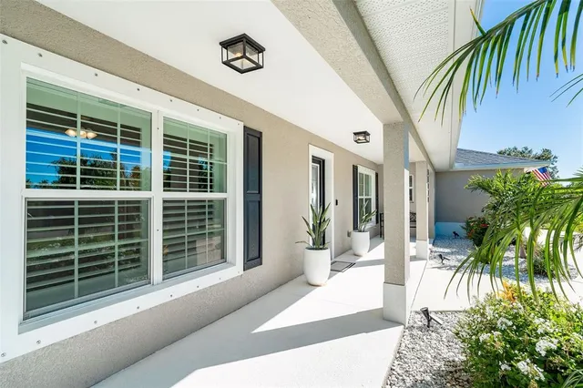 a view of a entryway door front of house