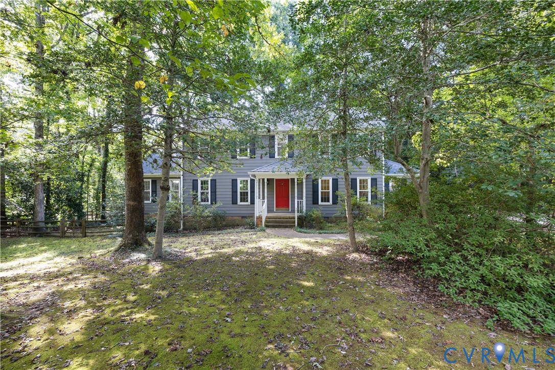 View of colonial-style house
